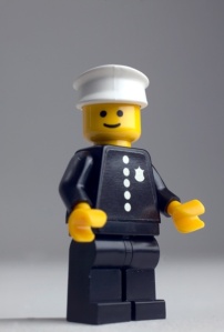 the first minifig was a cop